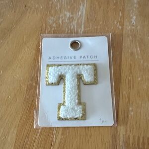 Tau—Gold and White Adhesive Patch